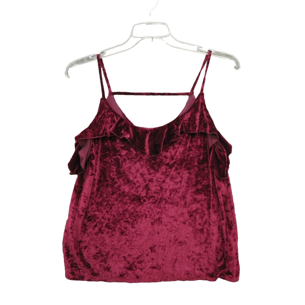 Grayson Threads Womens Blouse Size Large Pullover Spaghetti Strap Sleeveless New